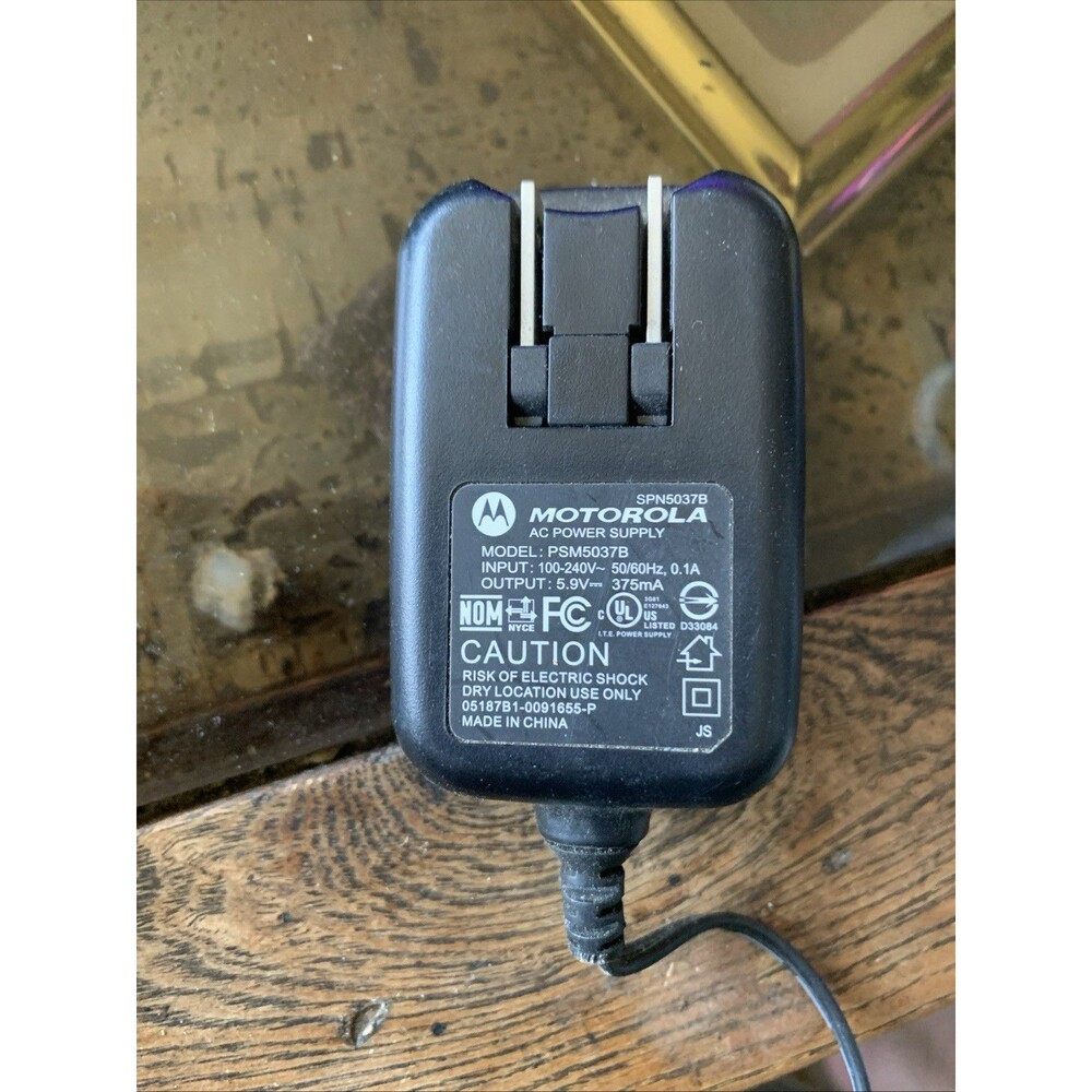 🔌 Original Motorola i85 V60 V300 V600 AC Wall Charger Adapter 5012A/SPN5037B